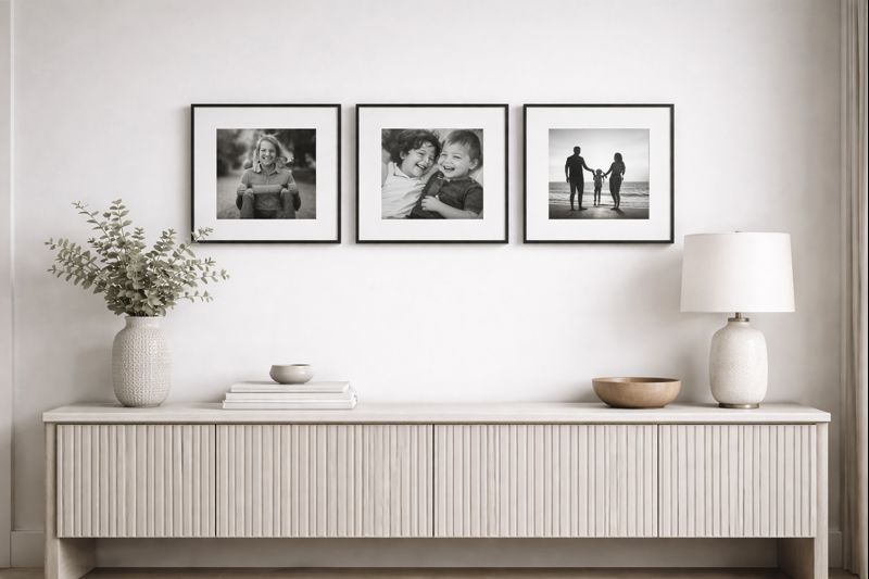 Kit 3 Quadros COM SUAS FOTOS JÁ IMPRESSAS